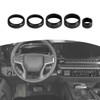 RT-TCZ for Silverado Headlight AC Knob Trim Rings for Chevy