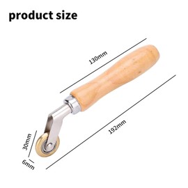 Wjelet Brass Penny Roller, Welding Handheld Roller, Single Ply Roofing Brass Seam Roller for Vinyl Flooring, Waterproof Membrane Material, Ideal for Welding and Seaming