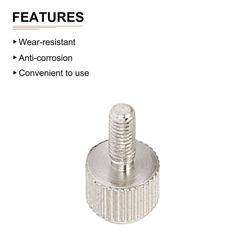 DTGN M3x8mm(DXL) Knurled Phillips Thumb Screws - 10Pack - Good
