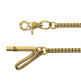 DSHOM Retro Rustic Solid Brass Keychain Wallet Cuban Chain Hook For Men with Multi-function Whistle Bottle Opener Pendant