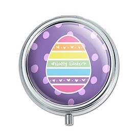 Cute Rainbow Happy Easter Egg Pill Case Trinket Gift Box