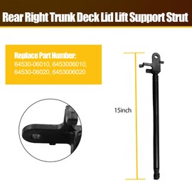 Rear Right Trunk Deck Lid Lift Support Strut Fit for Toyota Camry 2018-2025 2.5L 3.5L Replace 64530-06010 6453006010