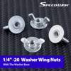 SPEEDWOX 11PCS 1/4" -20 Washer Wing Nuts Hurricane Shutter Panel