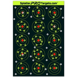 12x18 Splatter Targets. Shots Burst with a Bright Splatter Upon Impact. Instantly See Your Shots. Fully Reactive Targets. (10)