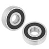 Pack of 10 6200-2RS Double Row Rubber Sealed Steel Deep