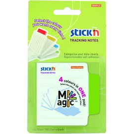 Stickn Magic Tracking Notes 70x70mm 100 Sheet Pad White