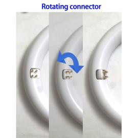 NYLL - 16 Inch/ 16" Plug & Play T9 Circline LED Lamp - Warm White (2700K) Circular Bulb Directly Relamp 40 Watt Fluorescent Bulb FC16T9/WW, FCL40 (without rewiring or modification) - Ballast Required!