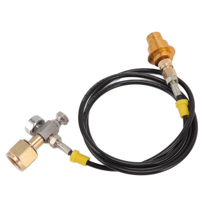 Soda Maker Adapter Hose Kit 1.5m Black Hose with Gold
