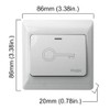 Visionis VIS-7030 White Wide Push to Exit Button Indoor Only