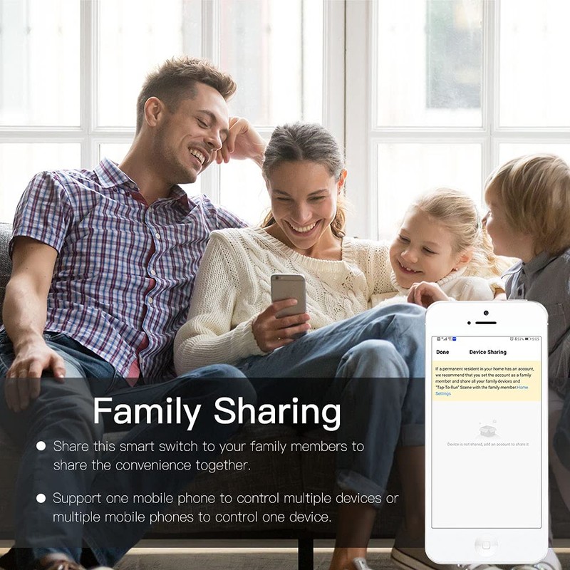 MOES WiFi RF Smart Light Dimmer Switch, Smart Life/Tuya APP