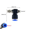 S SYDIEN Quick Connect Air Hose Fittings 5Pcs 6mm Tube