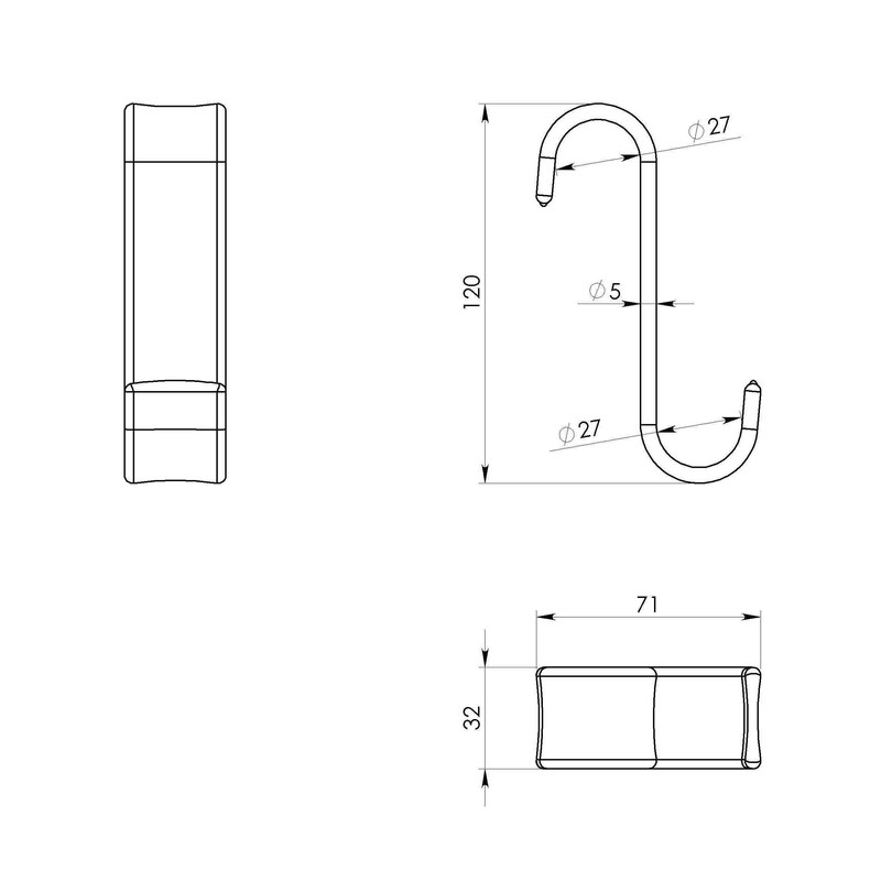 Gedy - CROCHET RADIATEUR ORANGE TRANSPARENT - Gedy - G-2025P400900