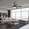 Edvivi 52 in. LED Ceiling Fan with Lights and Remote