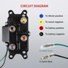 APIELE 12V 250A Winch Solenoid Relay Kit & Winch Rocker