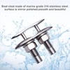 SUNOOM Boat Pull up Deck Cleat 5 Inch,316 Stainless Steel