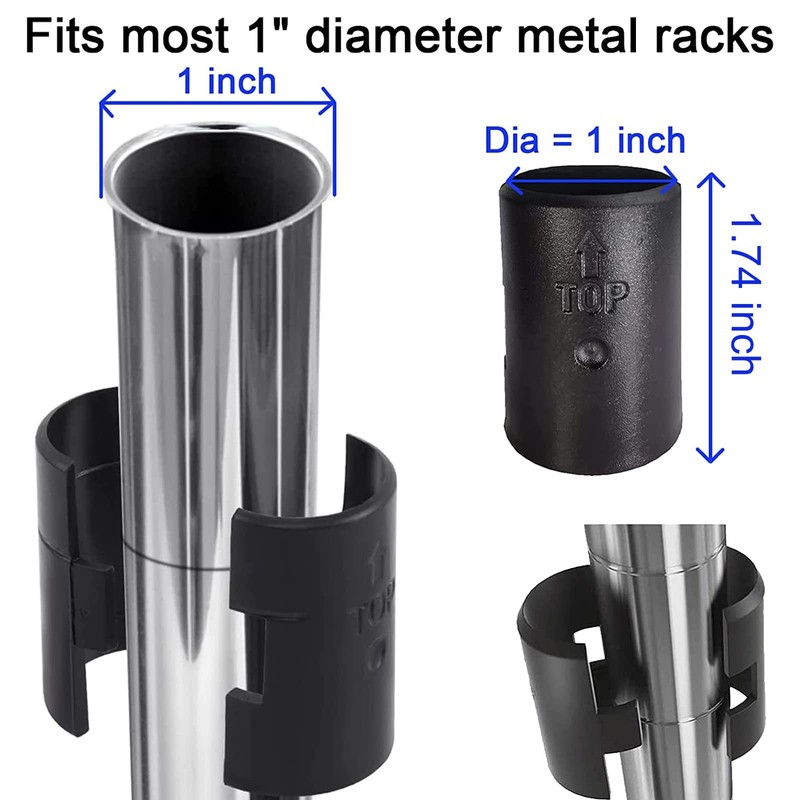 Wire Shelf Clips Shelving Sleeves - 30 Pack Shelf Lock