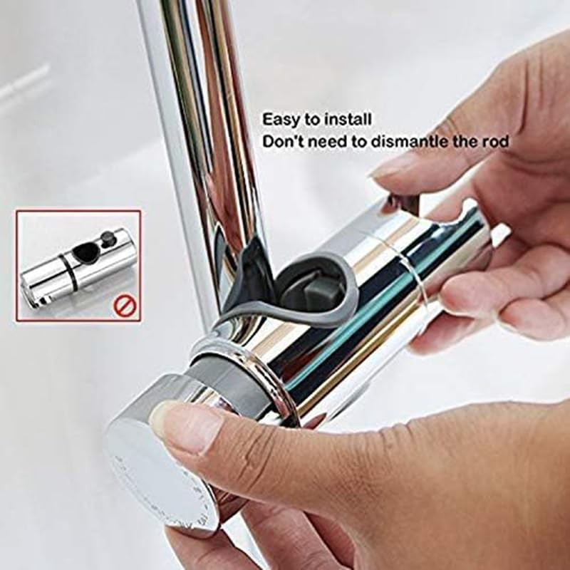 Adjustable Shower Head Holder for Slide Bar,Universal 18-25MM O.D. Rail