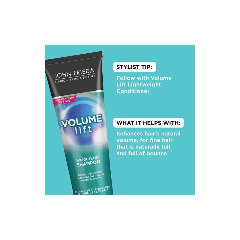 John Frieda Volume Lift Champú Ligero Plenitud Natural
