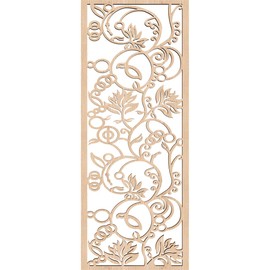 Ekena Millwork WALW10X25X0375CAPRO Caspian Decorative Fretwork Wood Wall Panels, 9 3/8"W x 24 3/8"H, Red Oak