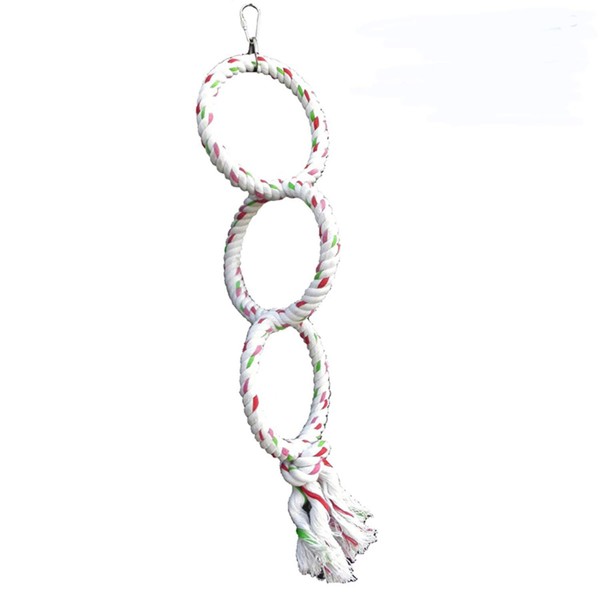 A&E Cage Company Triple Ring Rope Swing, 0.55" x 5.12"