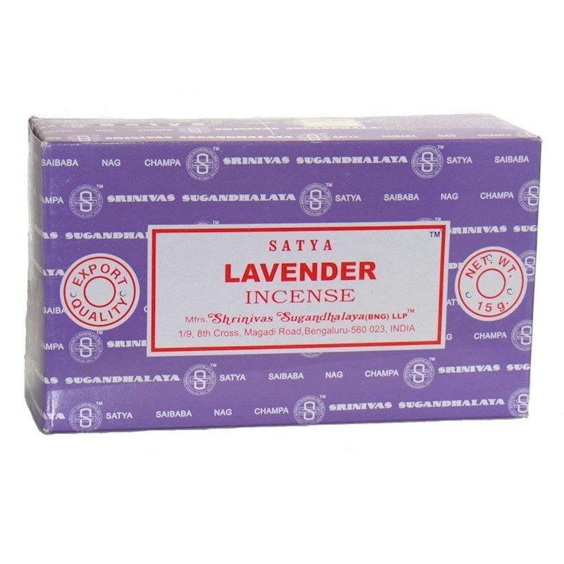 Incense Sticks Satya Incense, 12 Boxes, 180 g (Lavender)