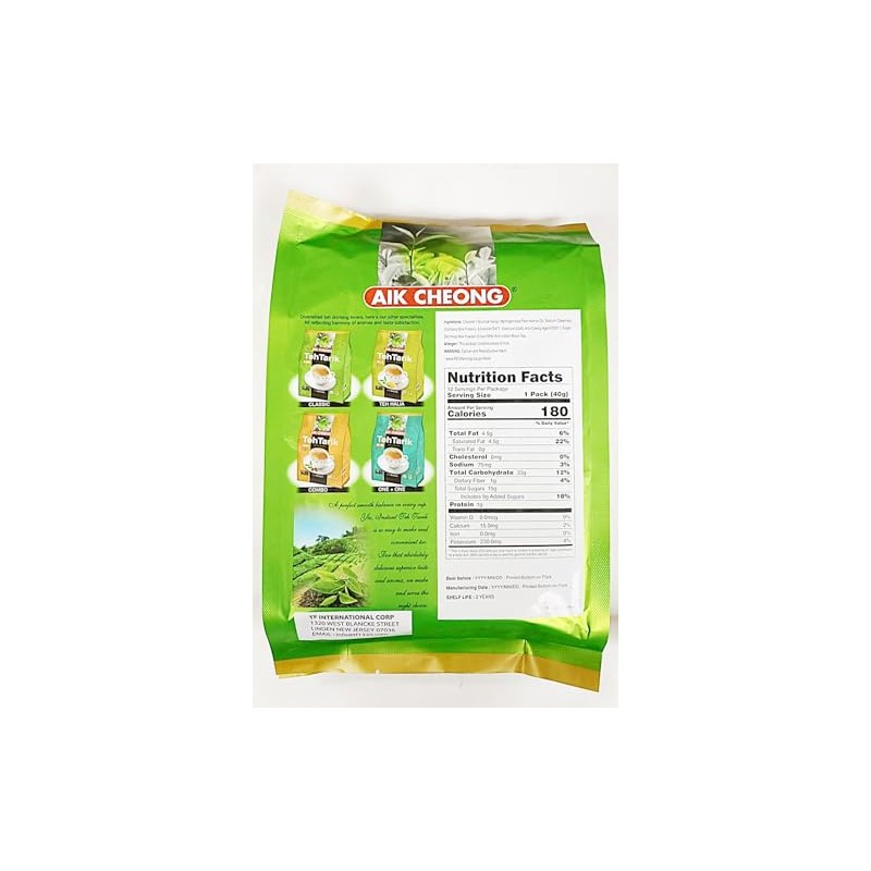 Classic Milk Tea Beverage, 3-in-1 Instant Black Tea Mix, 12