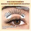 QUEWEL Magnetic Eyelashes Natural Look, Portable Magnetic Eyelashes with Applicator,
