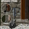 4" Spring Loaded Caster, Heavy Duty Rubber Wheel for Wooden