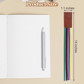 10 Pcs Bible Ribbon Bookmark, Multi Page Bible Bookmark Artificial Leather with 5 Colorful Ribbons, Christian Book Markers with Ribbons, Book Marks for Lover Reader