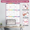 BooQool Large Dry Erase Calendar For Wall - Undated 3