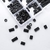 320 Pcs Black Nylon ABS Round Spacers Washers Assortment Kit,