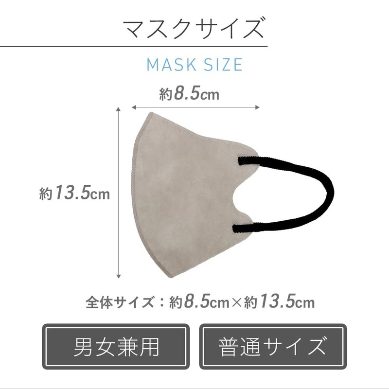 [Global Japan] STYLE-ON Cool Nuance Bicolor Fit Mask, 30 Pieces,