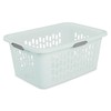 Sterilite Laundry Basket, Plastic Clothes Hamper, Large Rectangle Bin with