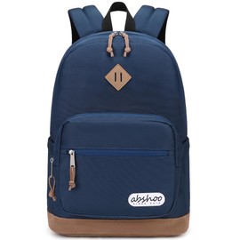abshoo Classic Mens Backpack for School College Bookbag Middle High School Boys Bakcpacks for Teen Casual Daypack (Navy)