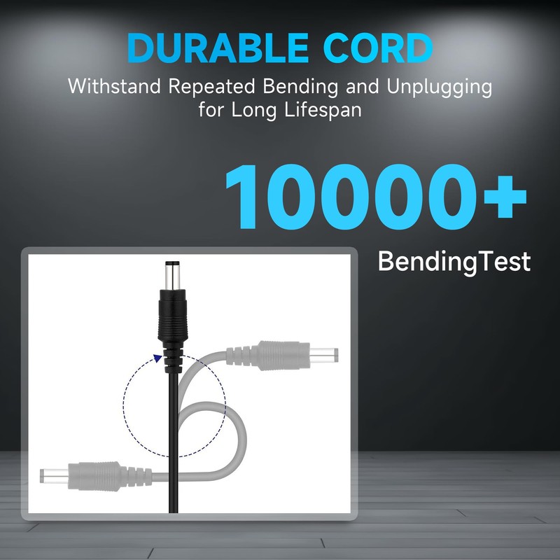 ANLINK UL Listed 12V 0.5A/500mA 6ft Long Power Supply Adapter,