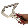 Folpus Face Clamp,Locking C Clamp Pliers 4 Gear Positions Locking