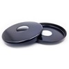2 x 21mm G1/2 Black Tap Shower Pipe Cover High