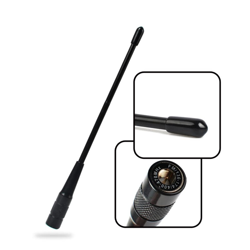 144/430MHz Handy Flexible Radio Antenna SMA 2 Band VHF/UHF Support