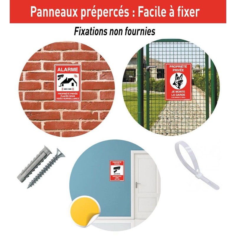 AUA SIGNALETIQUE 202090-AI-p-150x210 with Signal Pre-drilled Sign, Multicoloured, 150x210 mm
