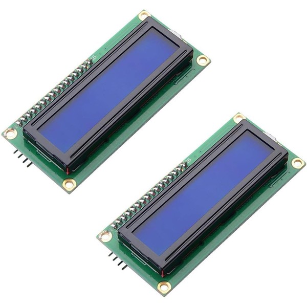 2Pcs LCD1602 LCD Module Blue 16x2 Character LCD Display with
