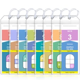 8 Pack Cruise Luggage Tag Holder, Cruise Essentials 2026 for NCL, Princess, Carnival, Royal Caribbean and Celebrity Cruise Luggage Tags for Travel Essentials by SEAVILIA