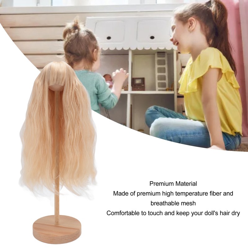 Doll Wavy Wigs Soft High Temperature Fiber Lightweight Doll Long