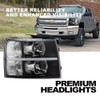 G-PLUS LED DRL Headlights, Compatible with 2007-2014 Chevy Silverado 2500