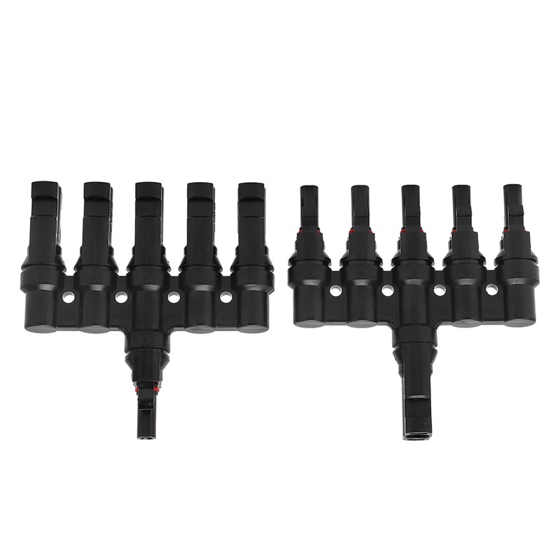 1 Pair Solar Panel Connector T Branch Cable Splitter Coupler