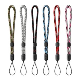 Ringke Lanyard Wrist Strap Compatible with Cellphone, Phone Cases, Keys, Cameras & ID MP3 QuickCatch Adjustable String - Assorted Colors (6 Pack)