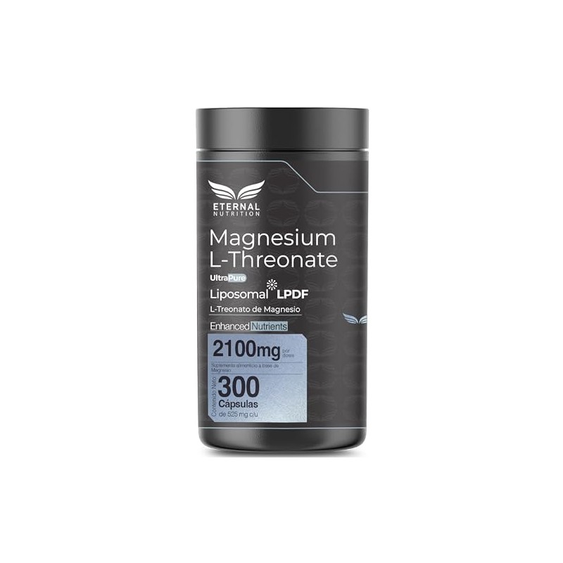 ETERNAL NUTRITION Ultra Pure: L-Treonato de Magnesio Liposomal (300 Caps)