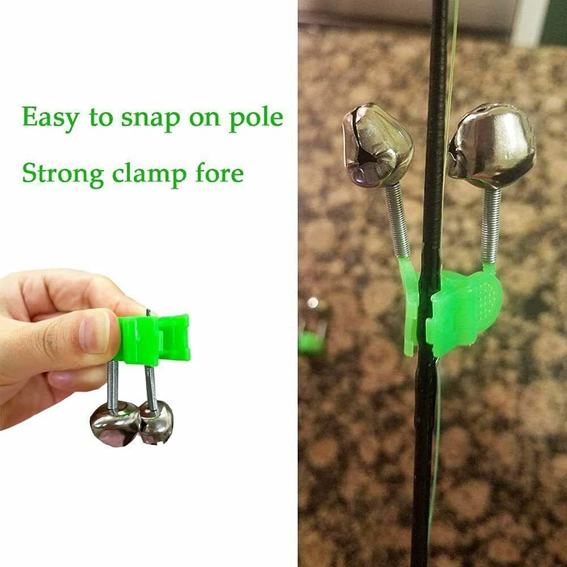 30 pcs Plastic Fish Rod Bell,Fishing Bells Clips,Fish Bite Alarms