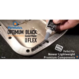 PERMATEX 22072 PERMATEX ULTRA BLACK MAXIMUM OIL RESISTANCE SILICONE GASKET MAKER .5OZ 14G