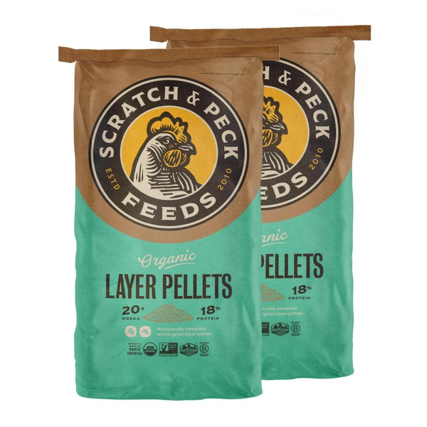 Scratch and Peck Feeds Organic Layer Pellets 18% - 25-lbs