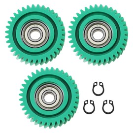 AS Axis Spindleon 3Pcs 35T 47.5X13mm Oblique Nylon Motor Gear with 8mm Bearing for 500W Electric Bicycle Hub Motor for E-Bike